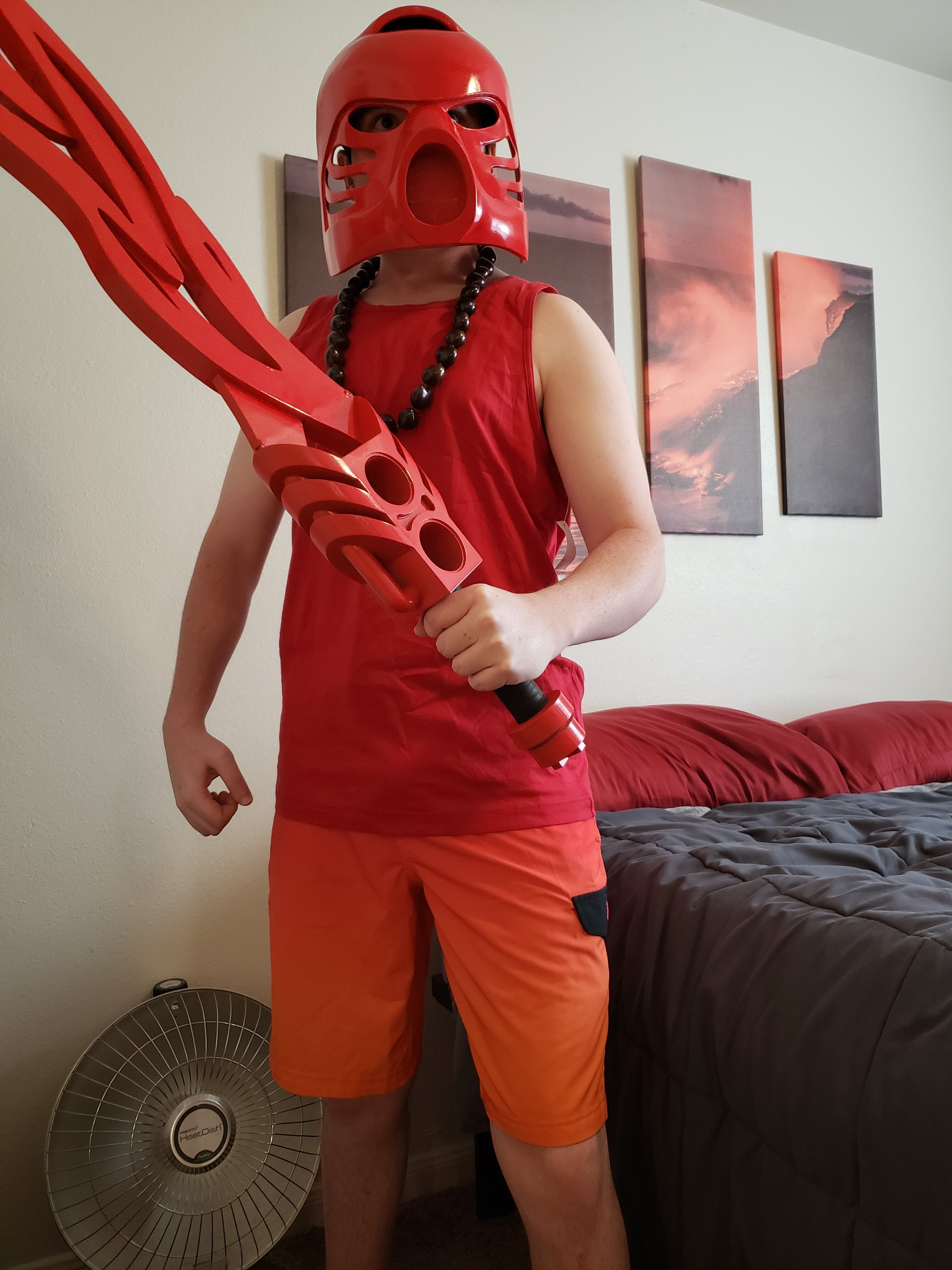 Tahu fire sword build Tahu cosplay Halo Costume and Prop Maker