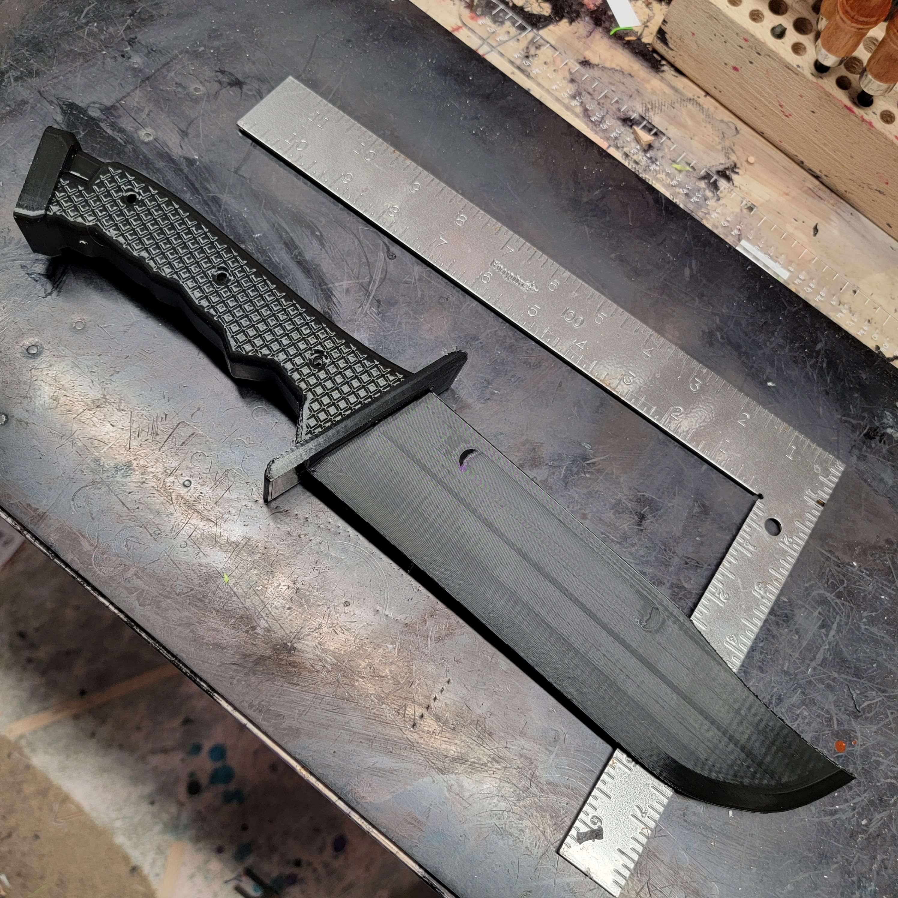 My First Print: M1 Combat Knife | Halo Costume and Prop Maker Community ...