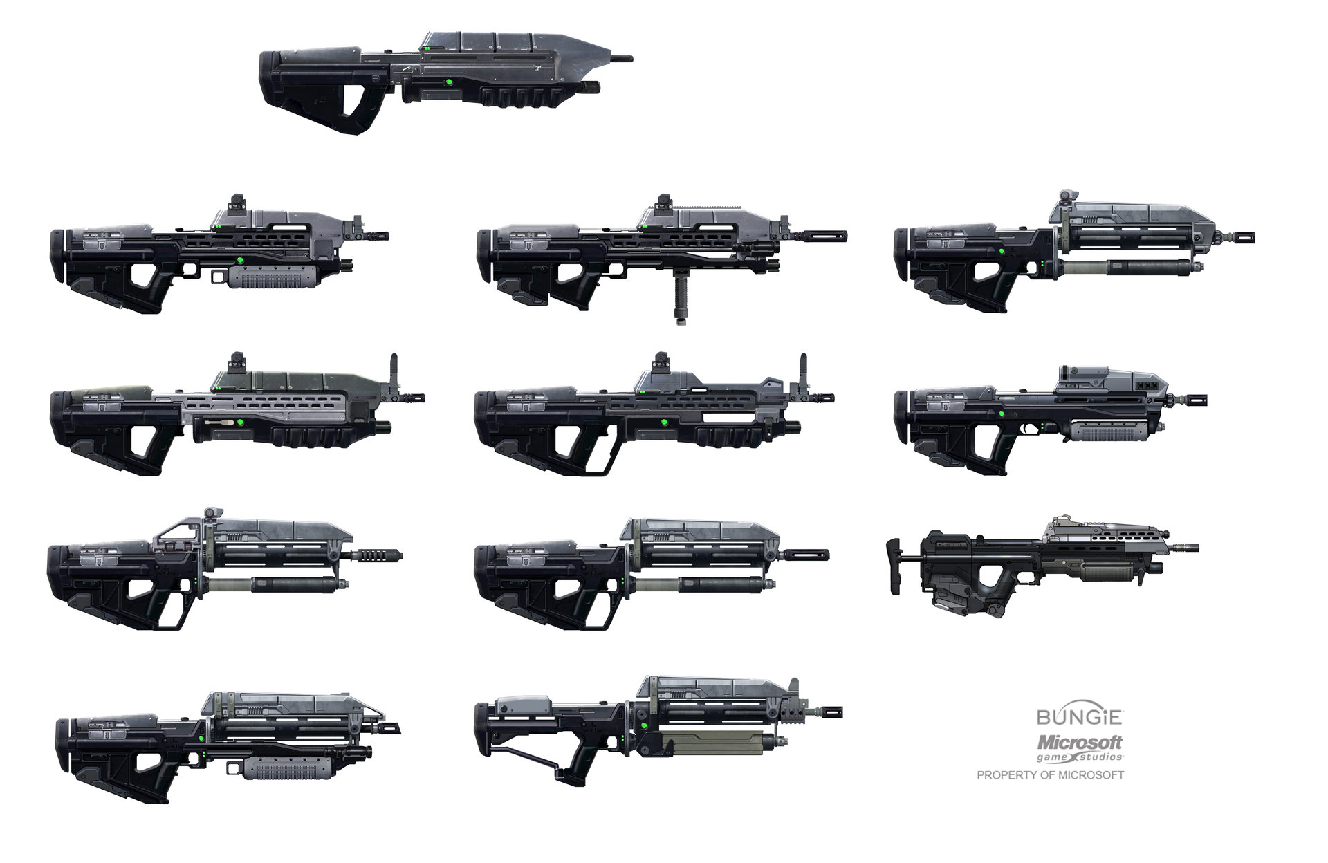 Halo UNSC Assault Rifles and Battle Rifles