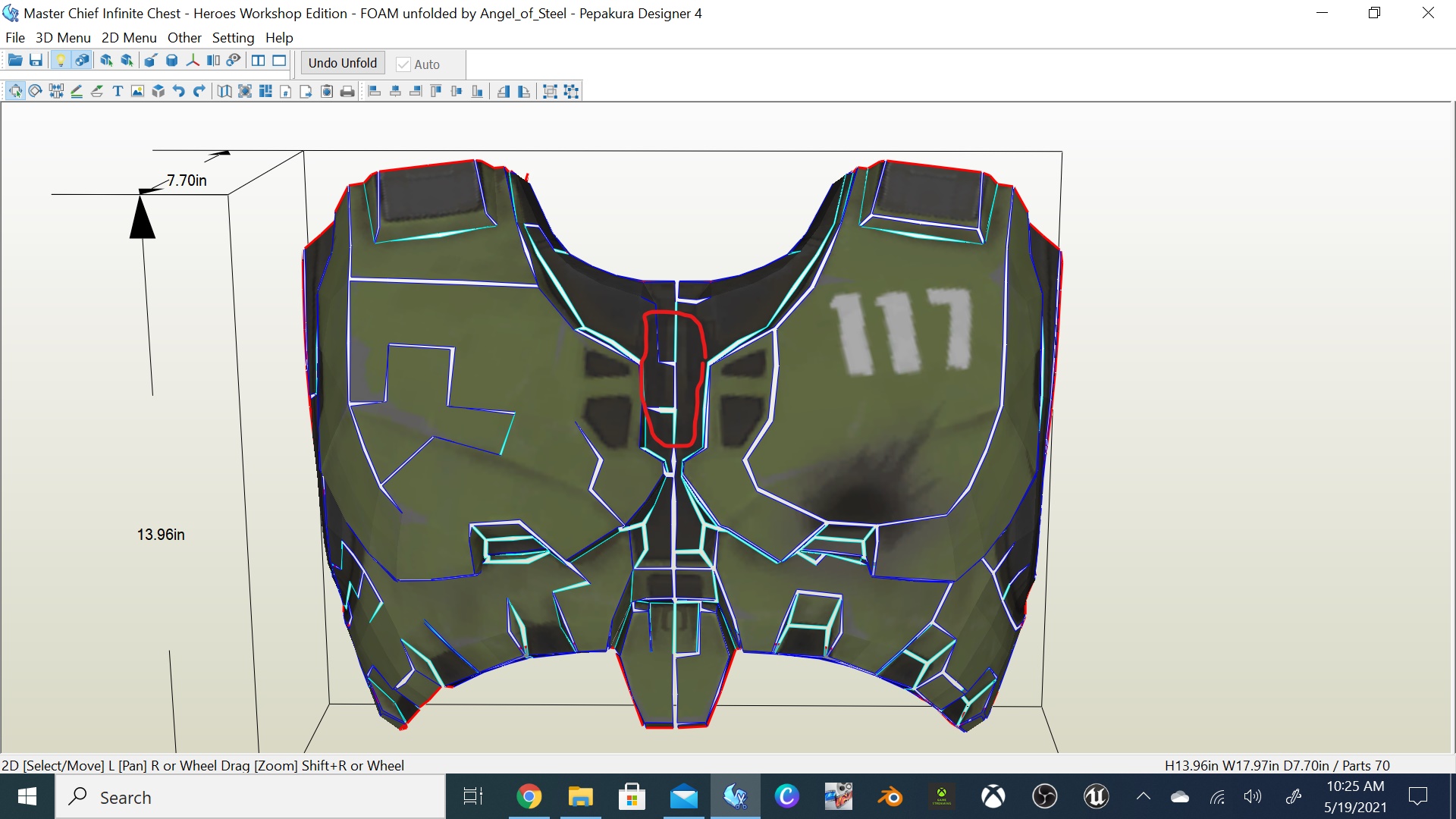 Halo Infinite Master Chief Spartan Armor Cosplay Foam Pepakura File  Templates