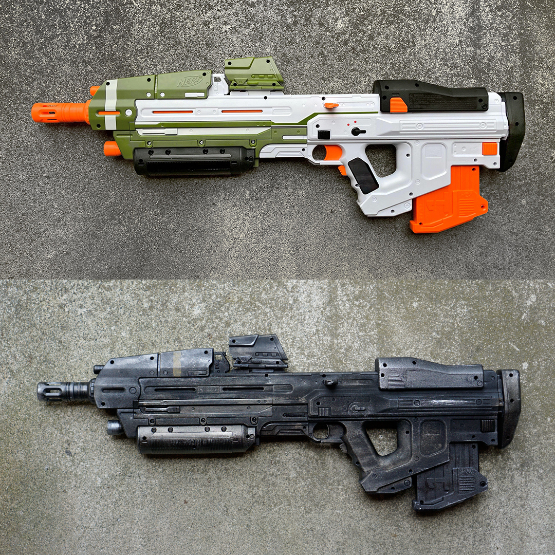 Painting the Nerf Halo MA40 