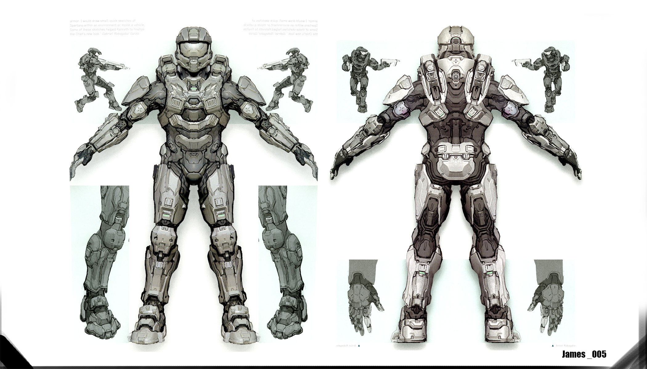 master chief armor halo 4 drawing