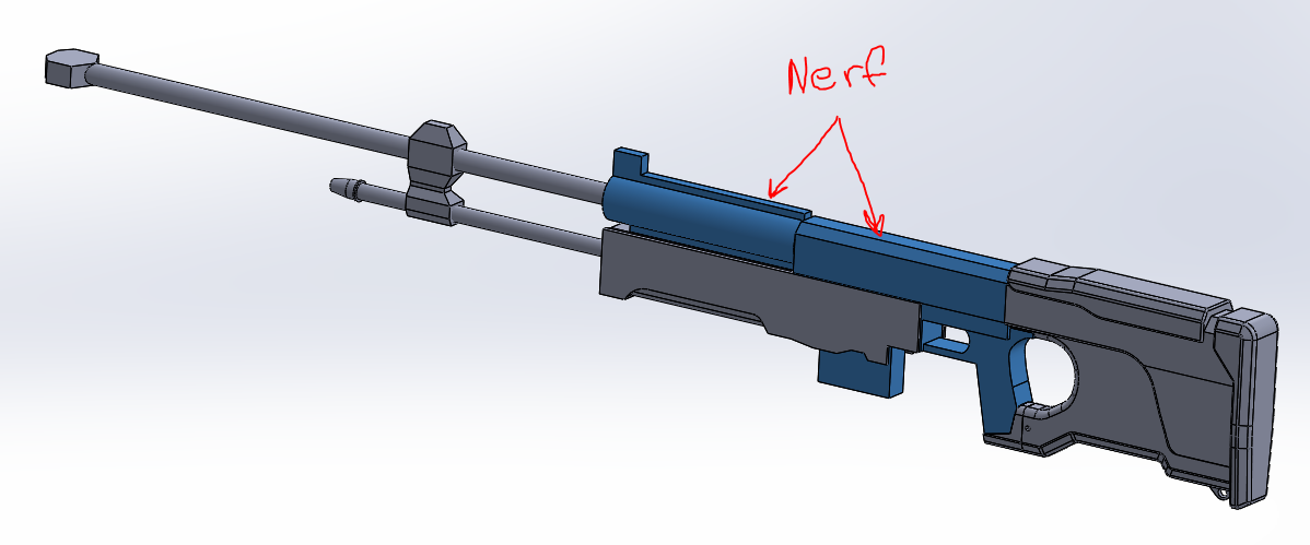 Modular NERF Gun