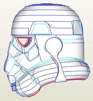 Stormtrooper Helmet Pepakura File