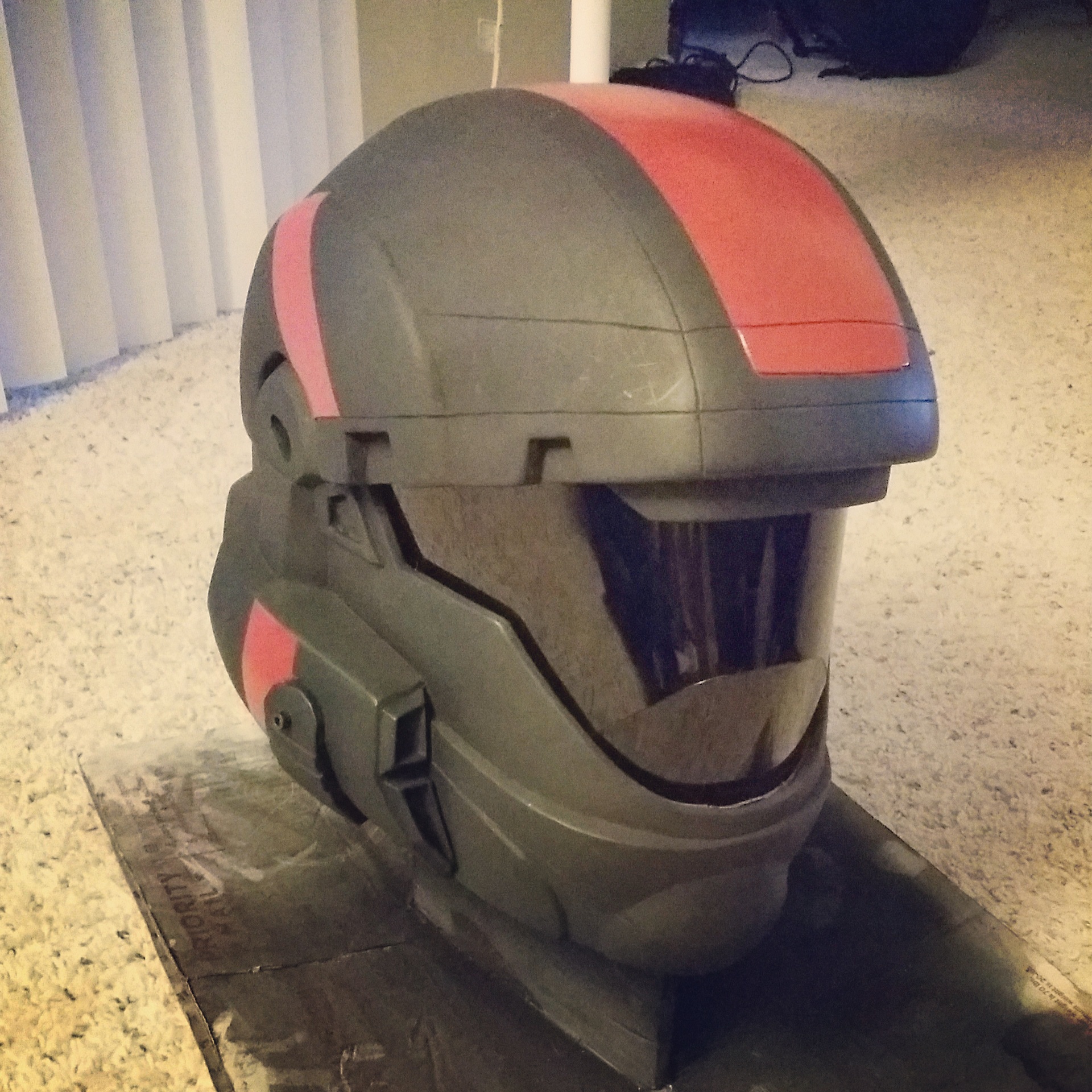 Helmet with final paint detailing. Weather to be added soon
